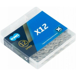 Цепь KMC Х12, 12 скоростная, 126 звеньев, 1/2"х11/128", с замком, 6-190607 Цепь KMC Х12, 12 скоростная, 126 звеньев, 1/2"х11/128", с замком, 6-190607