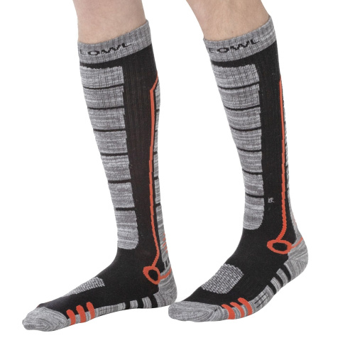 Tермоноски White Owl для средне- холодных температур, черный-серый