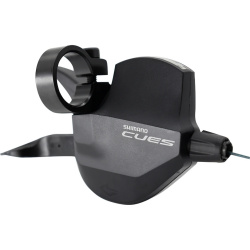 Шифтер Shimano Cues SL-U4000-9 Rapidfire Plus, 9 скоростей, правый, трос 2050мм, черный, 00-180870 Шифтер Shimano Cues SL-U4000-9 Rapidfire Plus, 9 скоростей, правый, трос 2050мм, черный, 00-180870