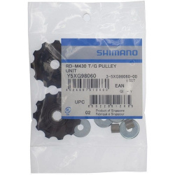 Ролики переключателя Shimano, 9ск, верхн+нижн, к RD-M390/M430/M4000, Y5XG98060 Ролики переключателя Shimano, 9ск, верхн+нижн, к RD-M390/M430/M4000, Y5XG98060