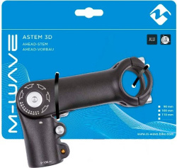 Вынос велосипедный M-Wave, внешний, регулируемый, 90 мм, руль 31.8 мм, алюминий, черный, 5-400319 Вынос велосипедный M-Wave, внешний, регулируемый, 90 мм, руль 31.8 мм, алюминий, черный, 5-400319