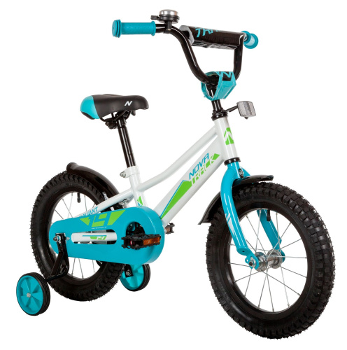 Велосипед NOVATRACK VALIANT 14" (2022) (98-110 см), белый