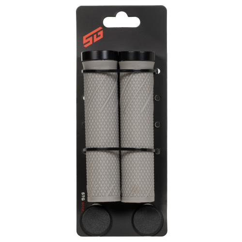 Грипсы STG SZ-056B, 135 мм, Lock-On, серый