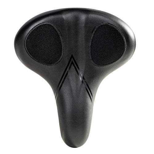Седло STG с силиконовыми вставками, черный