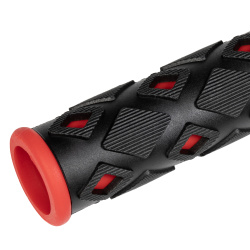 Рукоятки руля ХD-113B, 95мм, черно-красные Рукоятки руля ХD-113B, 95мм, черно-красные