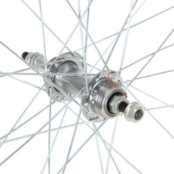 Колесо 26" зад, двустен.обод 32 отв., втулка сталь под V-brake, под трещетку, пром.подшипники